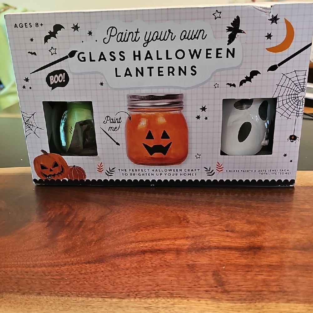 DIY Halloween Glass Lantern Kit